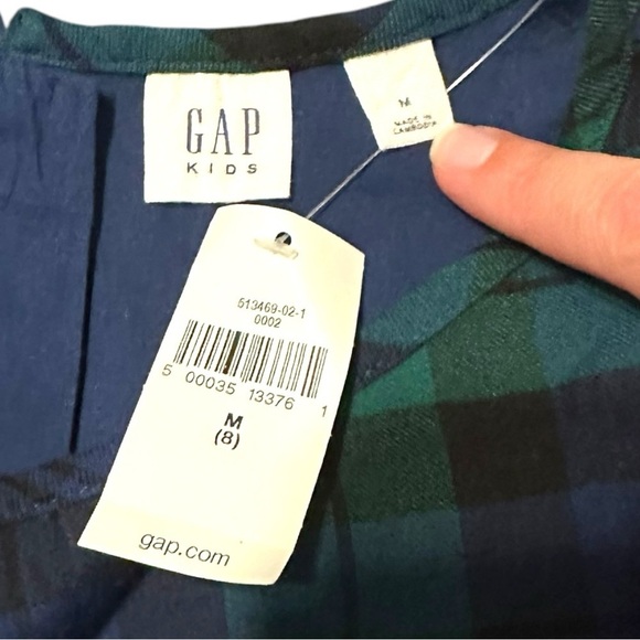 Gap Kids Plaid Long-Sleeve Dress Size Medium (8) Holiday & Winter Style - Picture 4 of 4